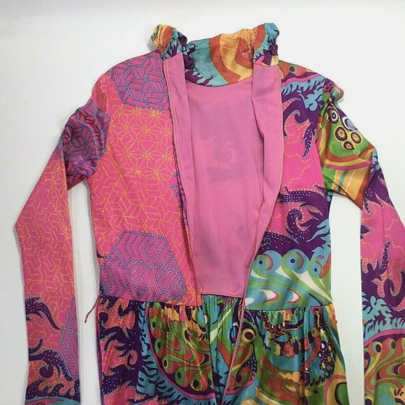 Vtg 60's Maxi Dress~Hippie~Psychedelic~Handmade~ - Picture 8 of 11